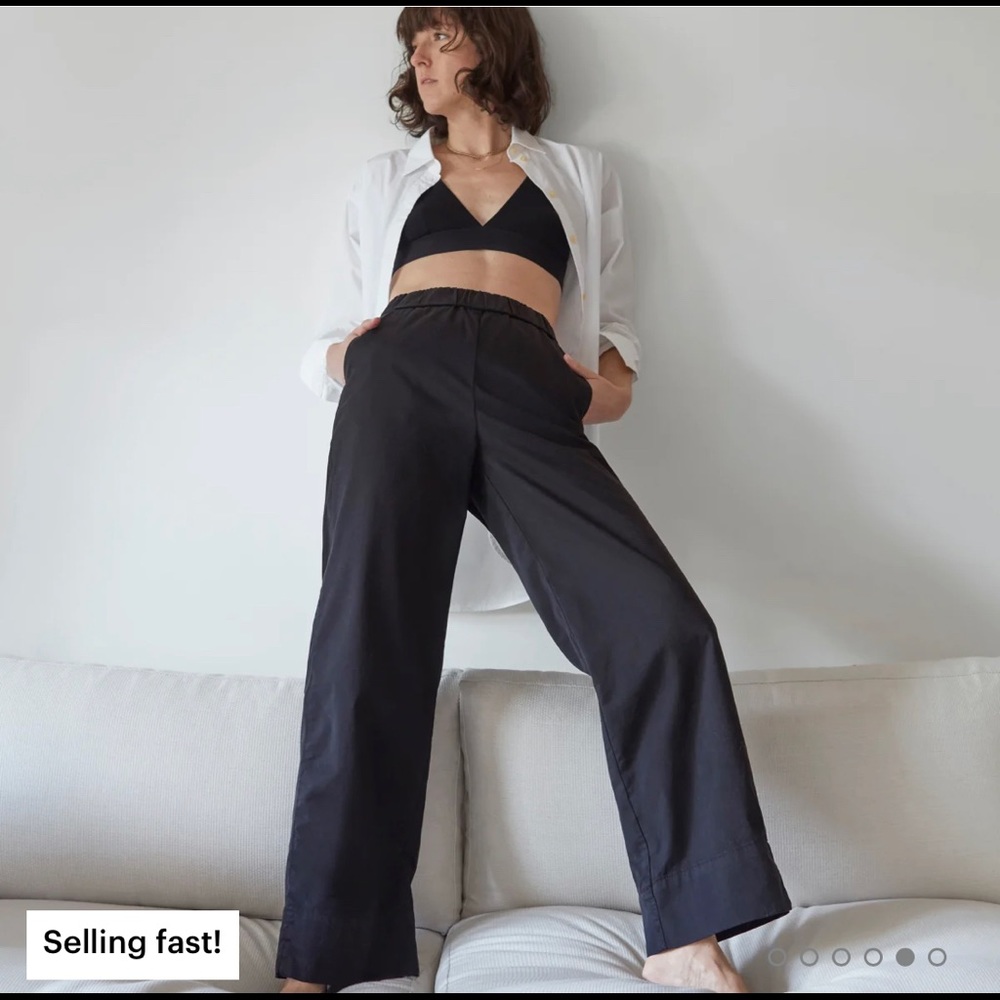 Everlane easy pant, black size 6